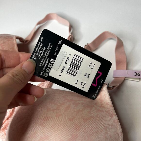 New Maidenform Pink T Back Lined extra coverage Bra 36D - Picture 4 of 6